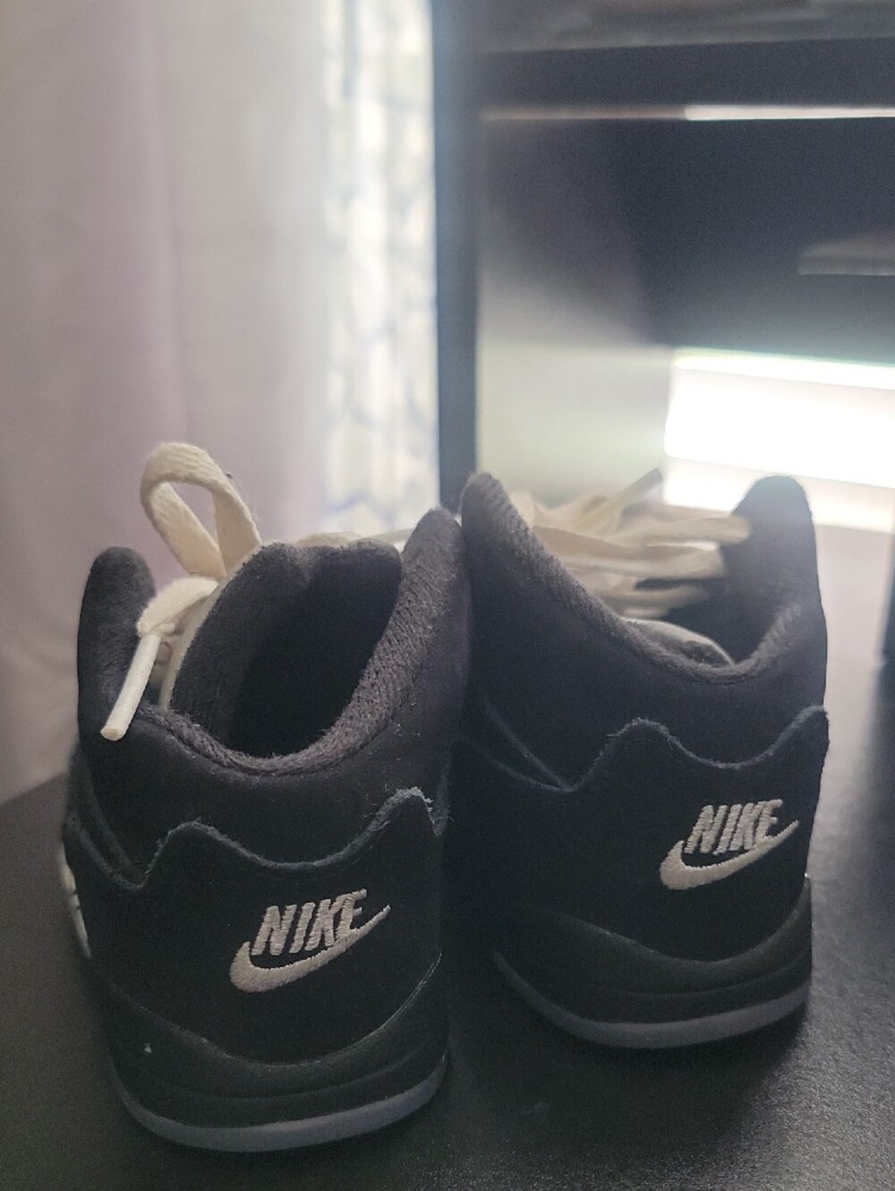 Jordan Kids Black and White High-Top Sneakers - Picture 3 of 3